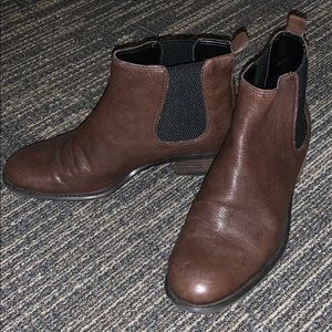 Nine West Brown Leather Booties